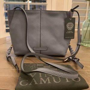 NWT, Vince Camuto in serenity blue/ suede side accents crossbody.